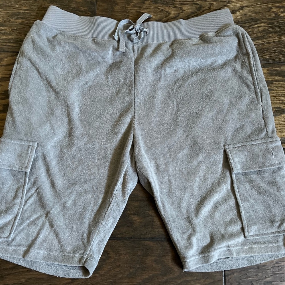 Brave Soul Gray Cargo towel Shorts with Drawstring Waist men